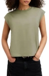 Allsaints Esme Cotton Crewneck T-shirt In Green