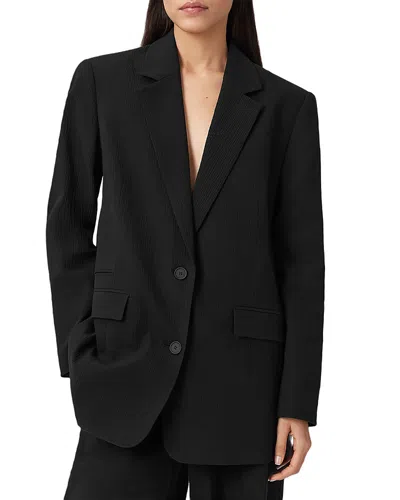 Allsaints Essen Single Breasted Blazer In Black