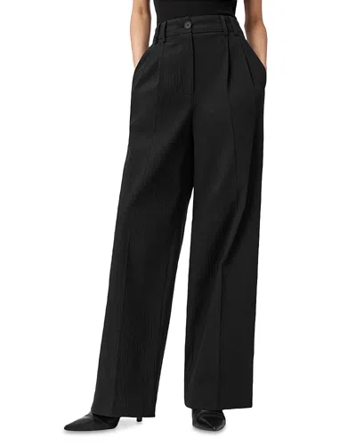 Allsaints Essen Wide Leg Pants In Black