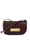 Allsaints Womens Dark Red Etta Branded Leather Cross-body Bag In Red
