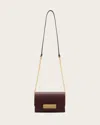 Allsaints Etta Leather Clutch In Red