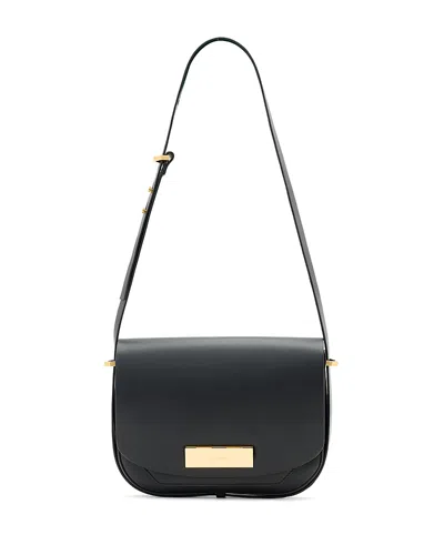 Allsaints Etta Leather Satchel In Yellow