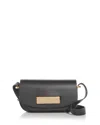 Allsaints Etta Leather Satchel Crossbody Bag In Black