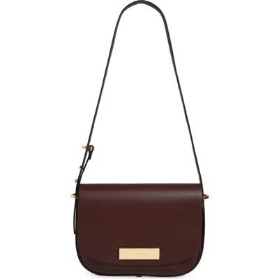 Allsaints Etta Leather Shoulder Bag In Red
