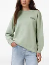 Allsaints Etta Soleil Oversized Sweatshirt In Green