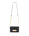 Allsaints Etta Small Leather Clutch Bag In Black