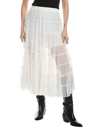 Allsaints Eva Maxi Skirt In White