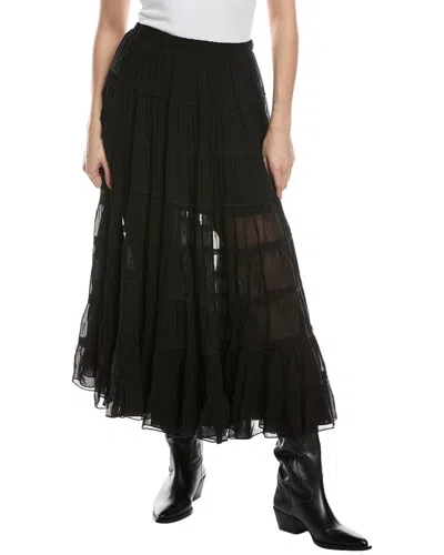 Allsaints Eva Maxi Skirt In Black