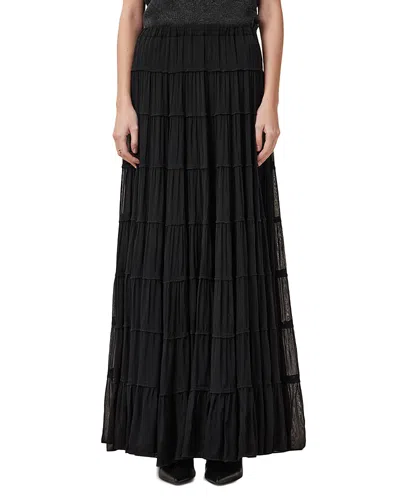 Allsaints Eva Maxi Skirt In Black