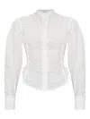 Allsaints Evanna Puff-sleeve Shirt In White