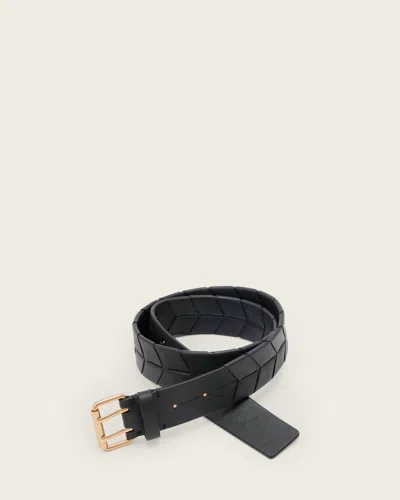 Allsaints Main: 100% Cow Leather Evelyn Leather Belt In Multi