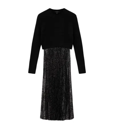 Allsaints Evia 2-in-1 Dress In Black