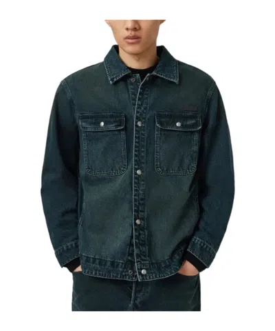 Allsaints Exile Pocketed-buttoned Jacket In Black
