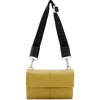 Allsaints Ezra Logo Strap Leather Crossbody Bag In Sap Green