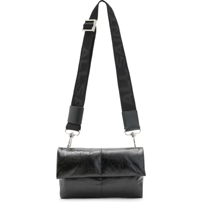 Allsaints Ezra Quilted Crossbody Bag In Black