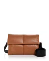 Allsaints Womens Sepia Brown Ezra Leather Cross-body Bag In Sepia Brown
