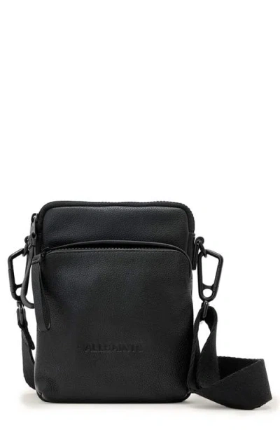 Allsaints Falcon N/s Crossbody Pouch In Black