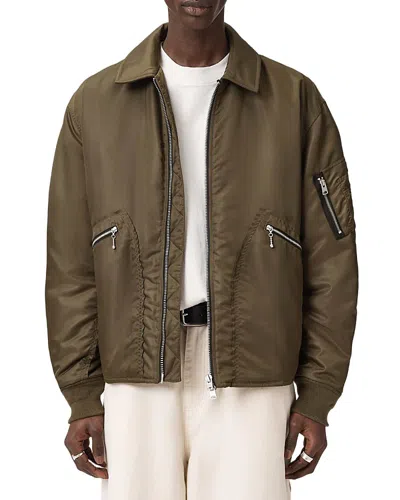 Allsaints Fallon Bomber In Brown