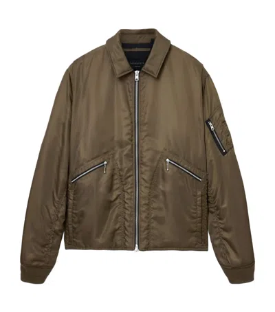Allsaints Fallon Bomber Jacket In Brown
