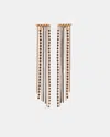 Allsaints Farrah Chain Earrings In Gold