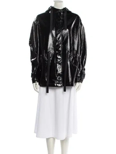 Pre-owned Allsaints Faux Fur Jacket In Black
