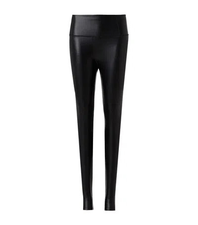 Allsaints Faux Leather Cora Leggings In Black