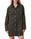 Allsaints Faye Long Sleeve Shacket Minidress