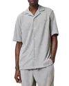 Allsaints Felix Relaxed Towel Short Sleeve Shirt In Machine Grey