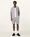 Allsaints Felix Relaxed Fit Towelling Shorts In Machine Grey