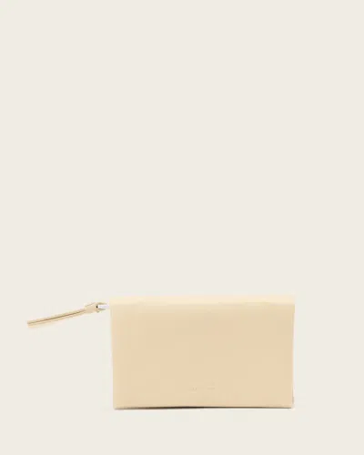 Allsaints Female Harluna Leather Wallet In White