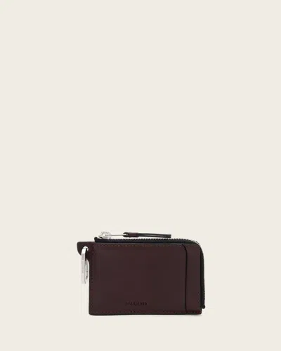 Allsaints Female Remy Leather Wallet In Red