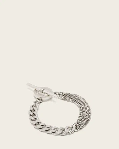 Allsaints Fern Mix Chain Bracelet In Multi