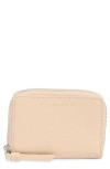 Allsaints Fetch Leather Card Wallet In Pale Pink