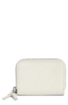 Allsaints Fetch Leather Card Wallet In White