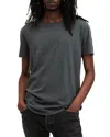 Allsaints Figure Cotton Tee In Carter Grey