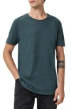 Allsaints Figure Roll Neck Cotton T-shirt In Green