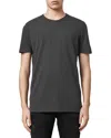 Allsaints Mens Washed Black Figure Crewneck Cotton-jersey T-shirt Xl In Washed Black
