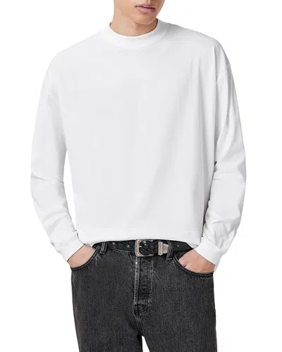 Allsaints Finn Long Sleeve Tee In Optic White