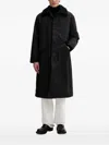 Allsaints Flap-pocket Coat In Black