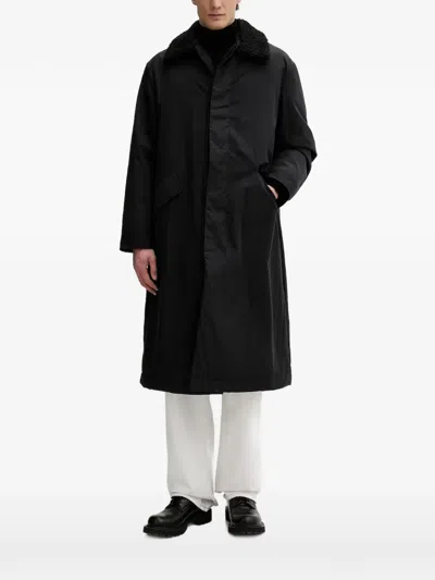 Allsaints Flap-pocket Coat In Black