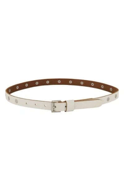 Allsaints Flat Stud Leather Belt In Multi