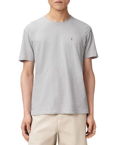 Allsaints Flax Regular Fit Crewneck T-shirt In Gray
