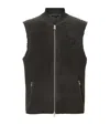 Allsaints Fleece Otis Gilet In Green