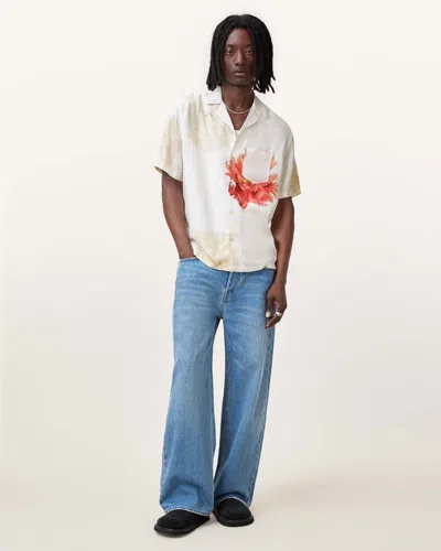 Allsaints Fleur Shirt In Beige