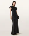 Allsaints Flora Maxi Dress In Black