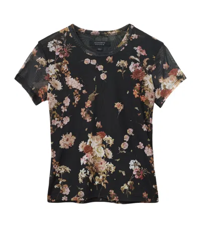 ALLSAINTS FLORAL PRINT ELLIE T-SHIRT