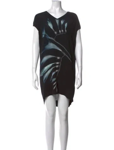 Pre-owned Allsaints Floral Print Knee-length Dress In Multi