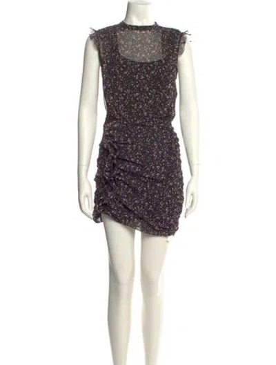 Pre-owned Allsaints Floral Print Mini Dress In Multi
