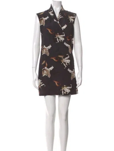 Pre-owned Allsaints Floral Print Mini Dress In Multi