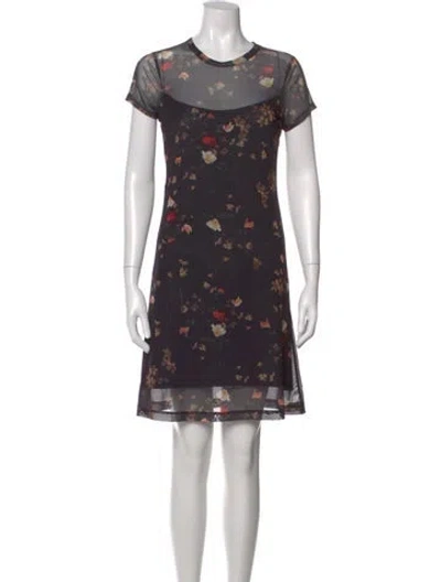 Pre-owned Allsaints Floral Print Mini Dress In Multi
